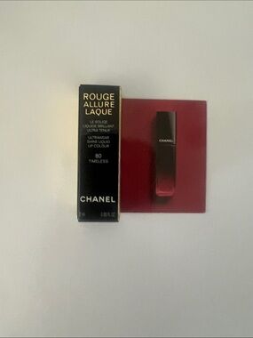 Chanel Rouge Allure Laque Lip Colour 80 Timeless - Deep Red
